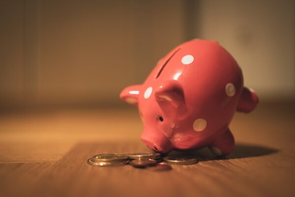 broken piggy bank