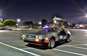 A DeLorean DMC-12 car.