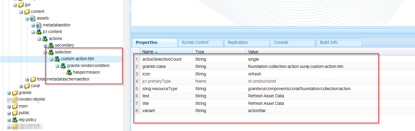 Custom Action Btn Node Custom Action Button