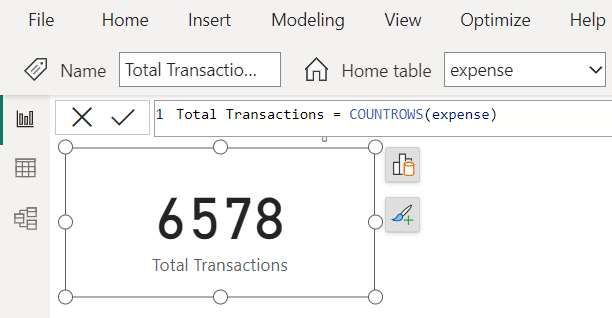 Dax Countrows Function