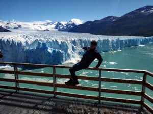 Evidencing Falling Glacier In Patagonia