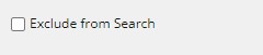 Exclude From Search Checkbox
