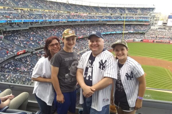 Family Pic At Yankee Game