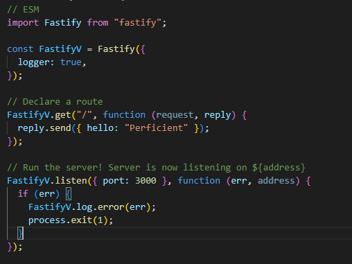 Fastify Hello