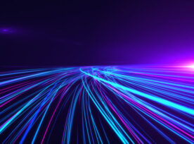 High Speed lights Tunnel motion trails