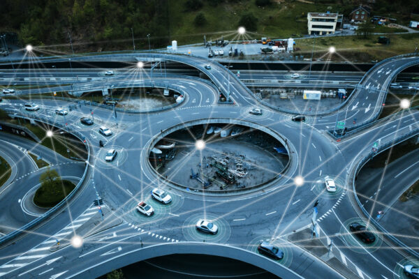 Self Driving Autonomous Cars On Traffic Circle