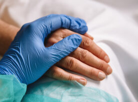 Healthcare Worker Giving Support And Love To A Patient