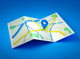 Location City Map Street Navigation Of Road Town Travel Gps District Direction Symbol Or Cartography Transportation Route Sign And Downtown Navigator Geography System On Positioning 3d Background.