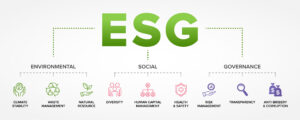 Esg Environmental, Social, And Governance Concept Vector Icons Set.