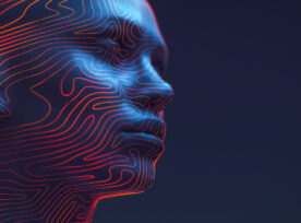 Digital Human Head Concept For Ai, Metaverse And Facial Recognition Technology