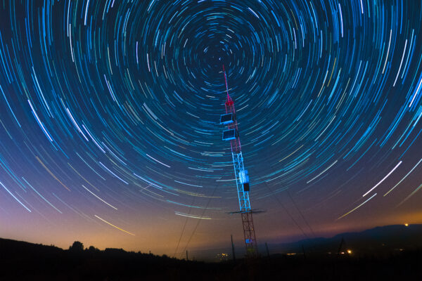 Satellite Communications Under A Starry Sky