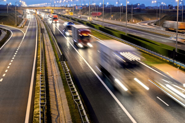 Four Lane Controlled Access Highway In Poland