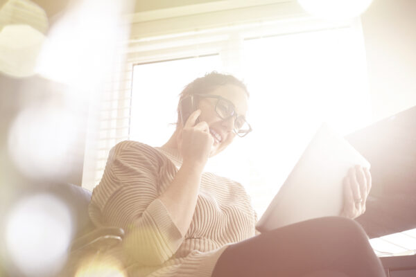 Young Woman Working From Home