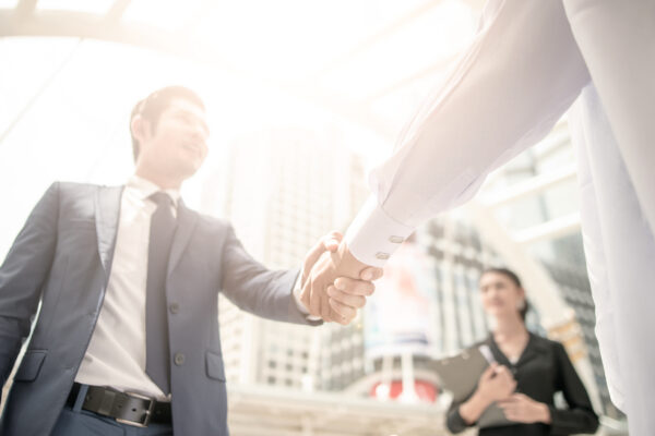 Handshake Of Business People Colleagues Teamwork