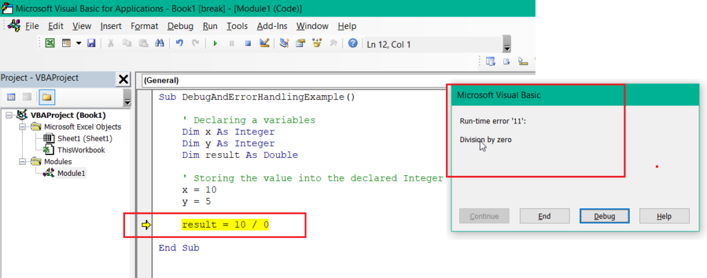 Error Highlighting and Debugging Features