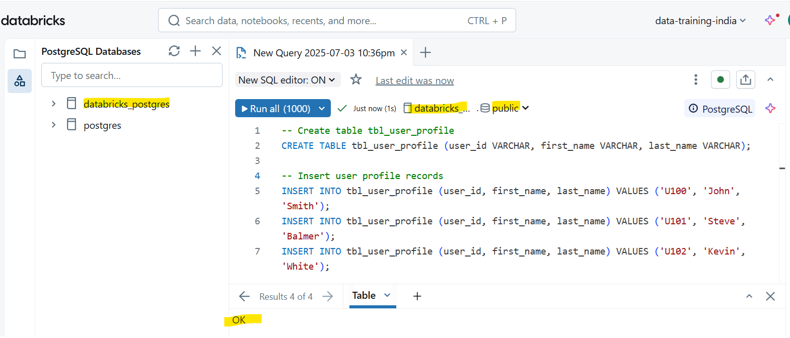 Instance1 Create Table 03