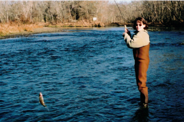 Kari Catching A Trout