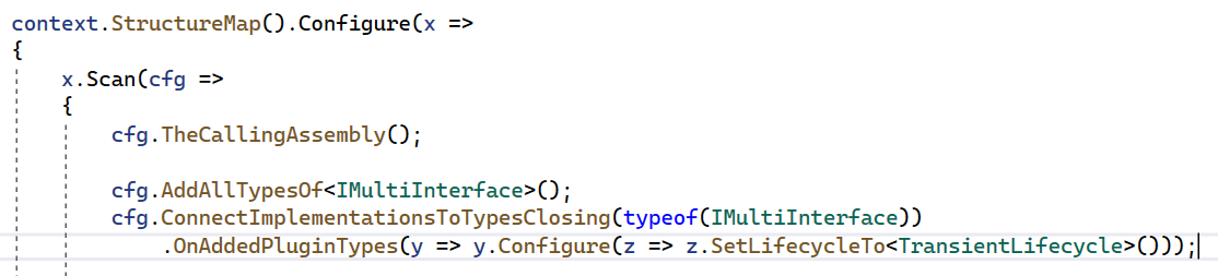 Multi Interface Reg Strucmap