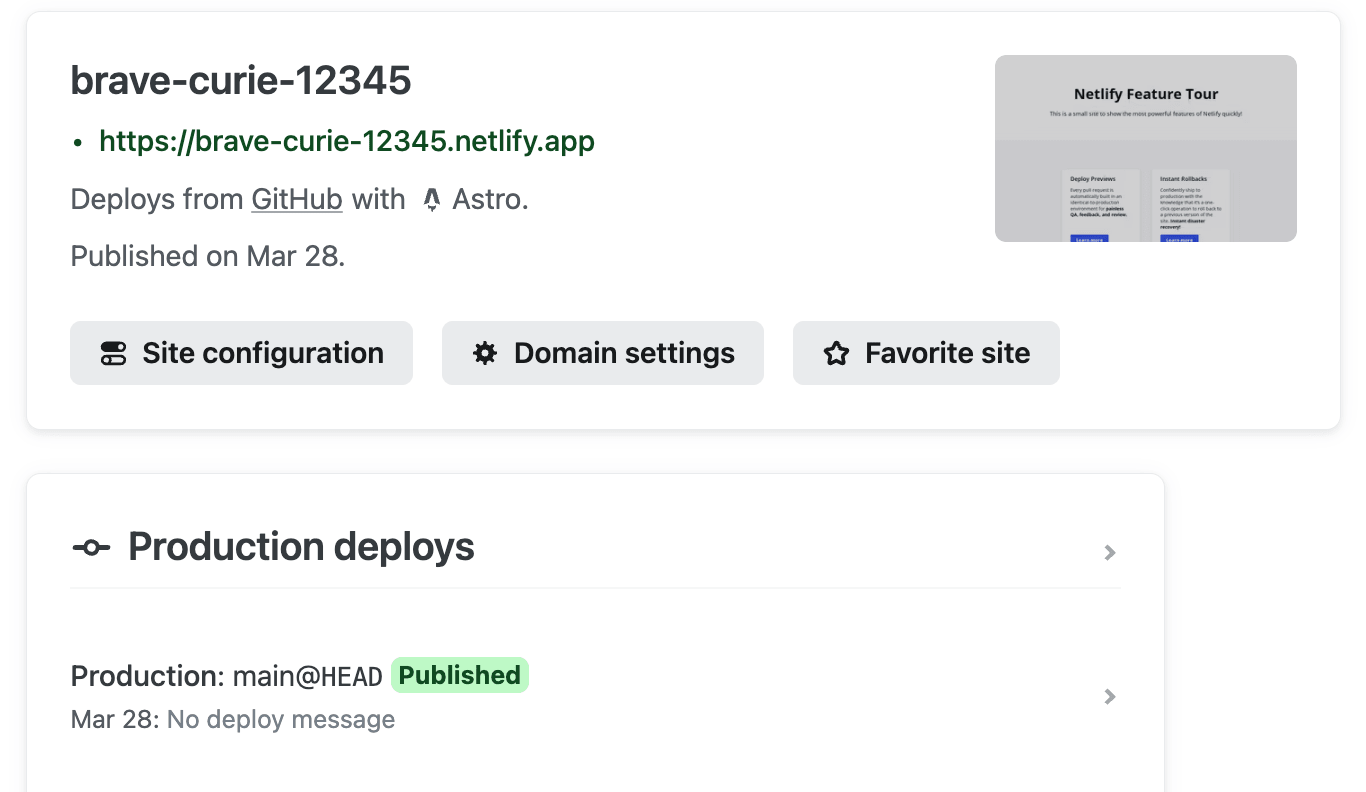 Netlify Get Started First Deploy