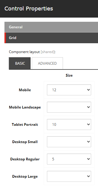 Sample Bootstrap 5 Settings