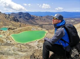 Picknich At A Volcano In New Zealand