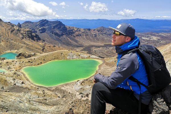 Picknich At A Volcano In New Zealand
