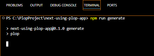 Run Generate Script Running