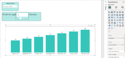 Show Last N Month Data Using Single Date Slicer & What If Parameter In ...