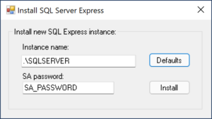 Install SQL Server with Sifon