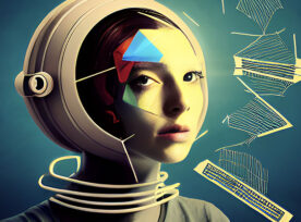 Illustration generated by Stable Diffusion using the prompt: positive progress, mistakes and the lessons learned, human optimism, fine art, futuristic, retro