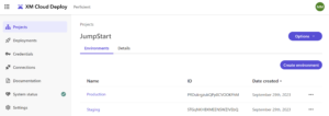 XM Cloud Projects And Environments