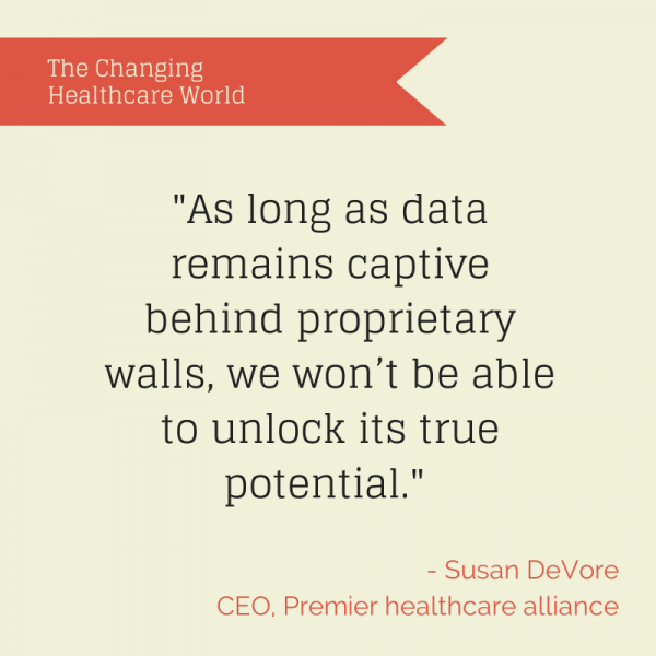 Susan DeVore, Premier healthcare alliance