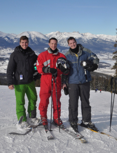 Zane Stark (far left) and fellow Denver Senior Consultant Austin Kaess (far right) enjoying a Friday on the slopes.