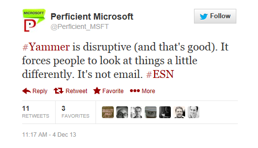 Yammer vs. email