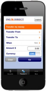 Example of Mobile Bank Transfer