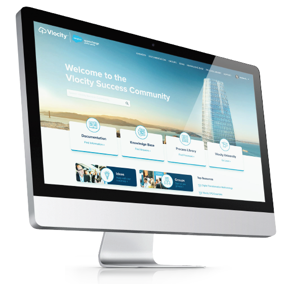 Vlocity Success Community built on Salesforce Community Cloud by Perficient