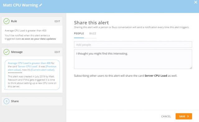 Setting Up Alert in Domo