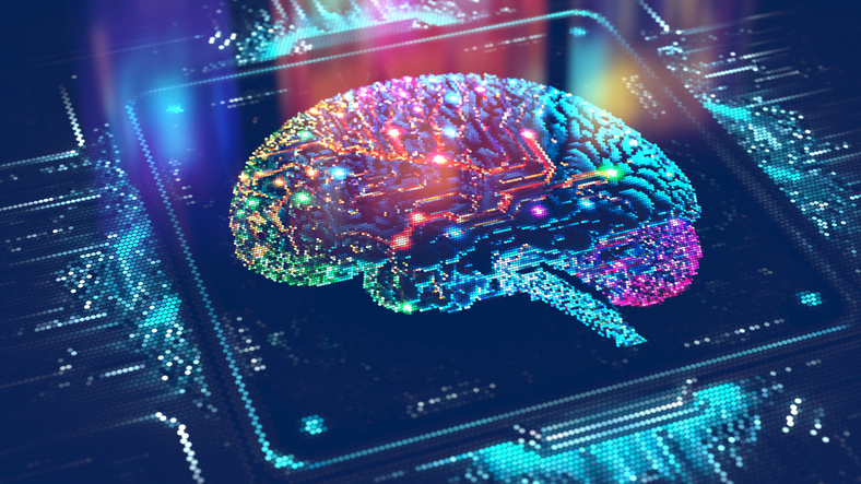 Artificial Intelligence Concept Cpu Quantum Computing
