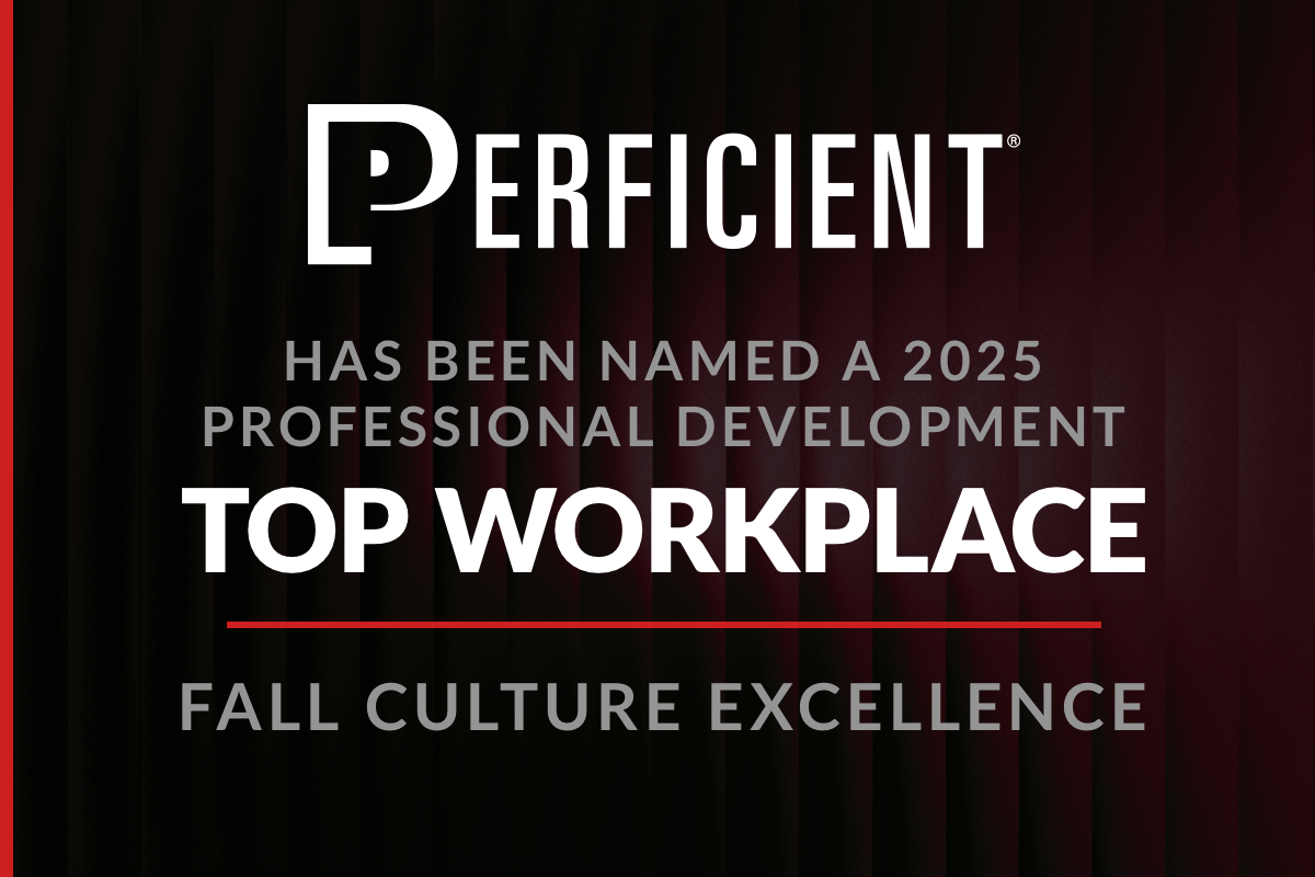 Perficient has been named a 2025 Professional Development Top Workplace Fall Culture Excellence