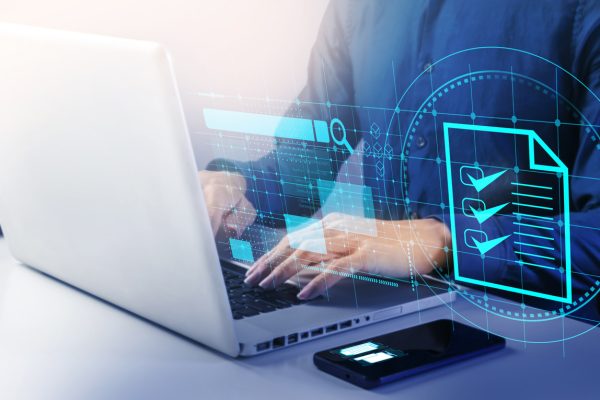 Businessmen Verify The Accuracy Of Paperwork, Business Reviews Are Essential, Search For Information And Business News.