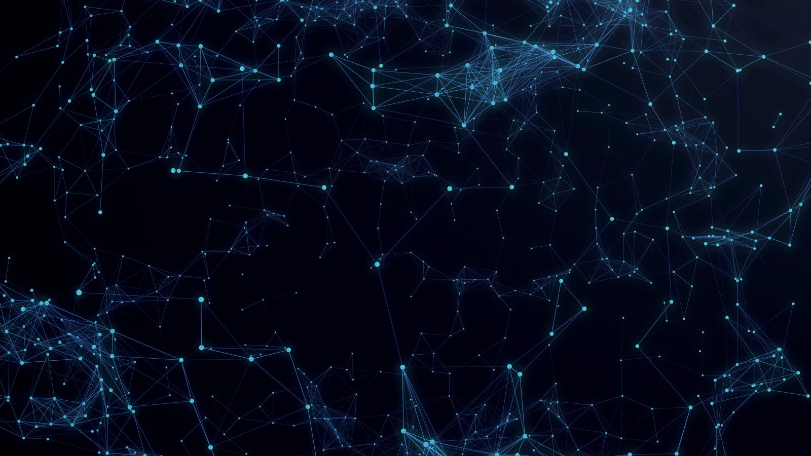 Technological Connection Futuristic Shape, Blue Dot Network, Abstract Background, Blue Background, Concept Of Network, Internet Communication 3d Rendering