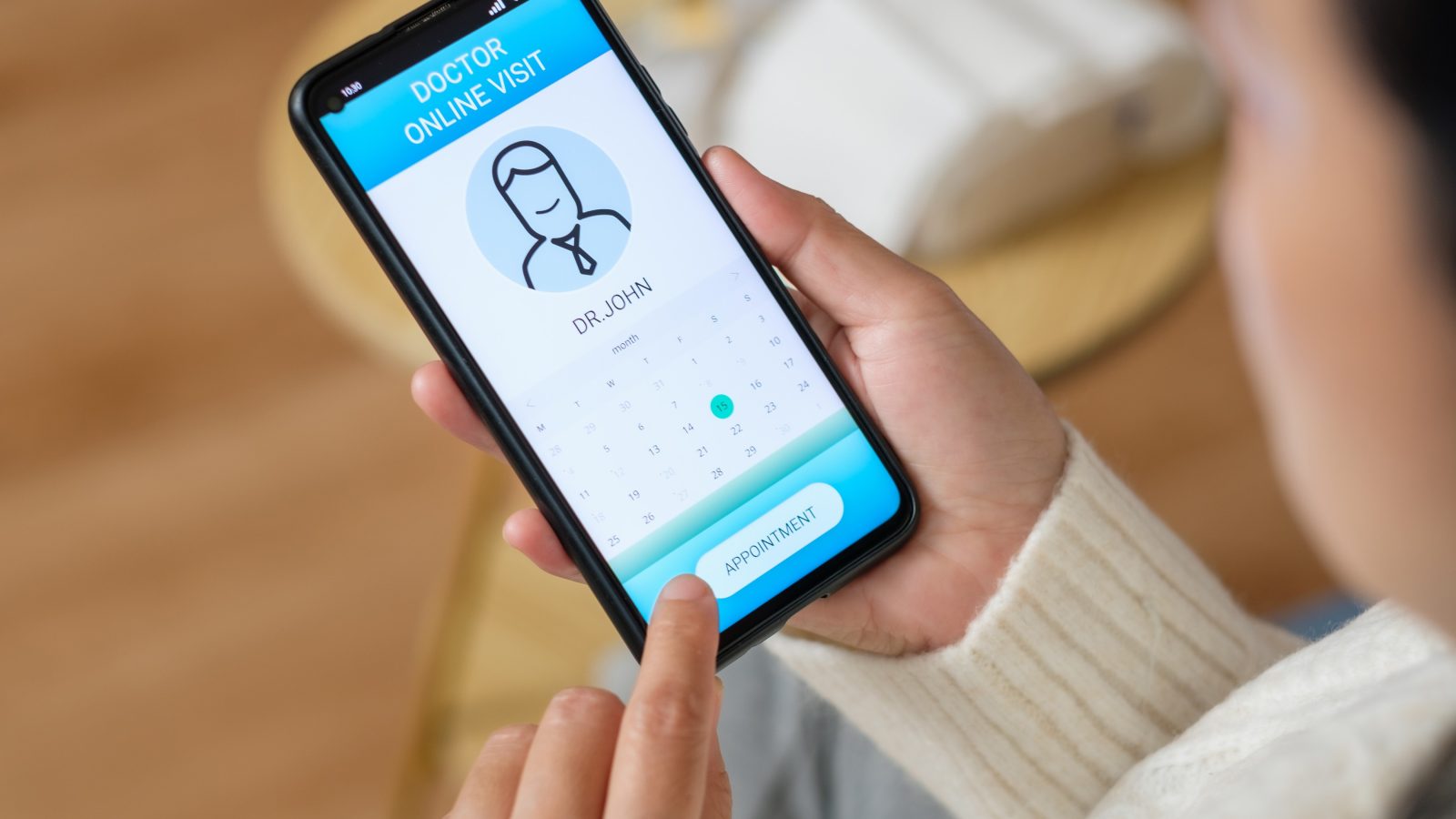 Appointment Consulting Doctor Visit On Mobile App (1)
