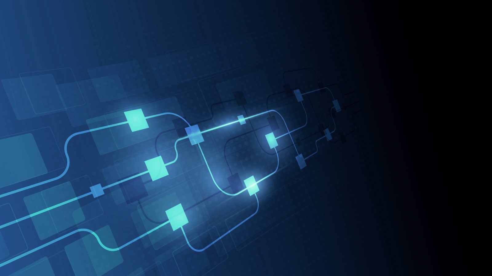 Abstract Circuit Networking Blockchain Concept Background