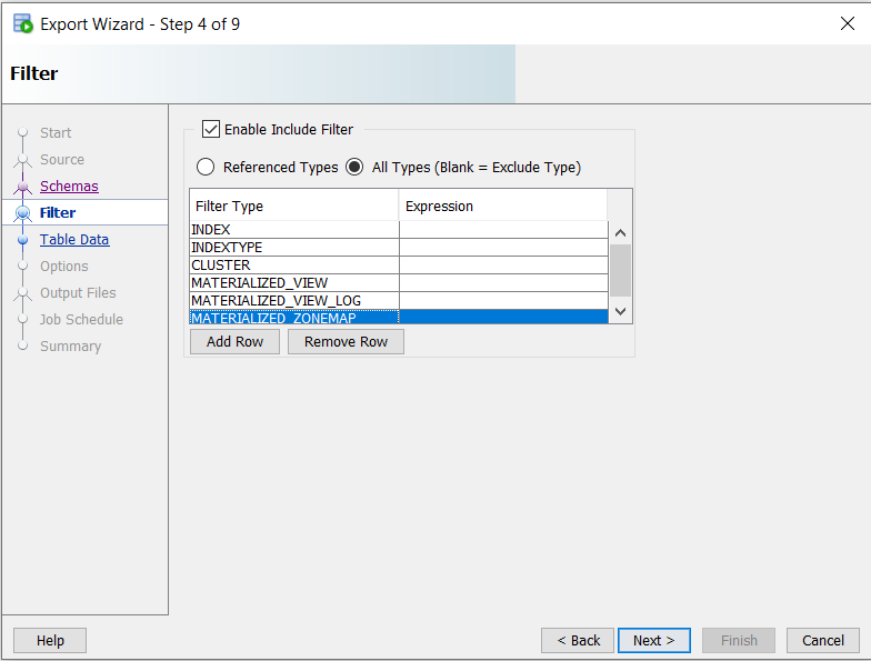 SQL Developer Data Pump