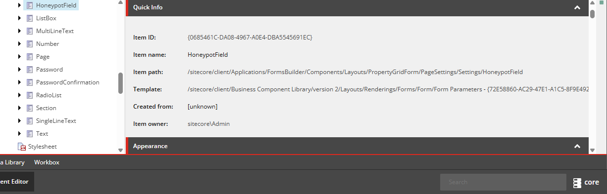 Formpropertyhoneypotfield1