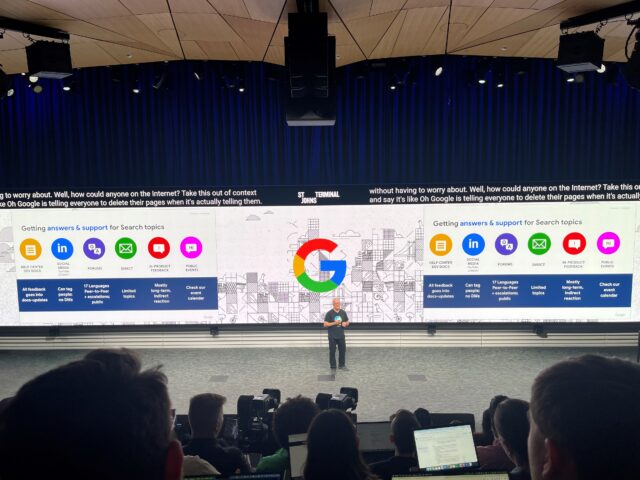 John Mueller presenting at Google Search Central Live NYC 2025