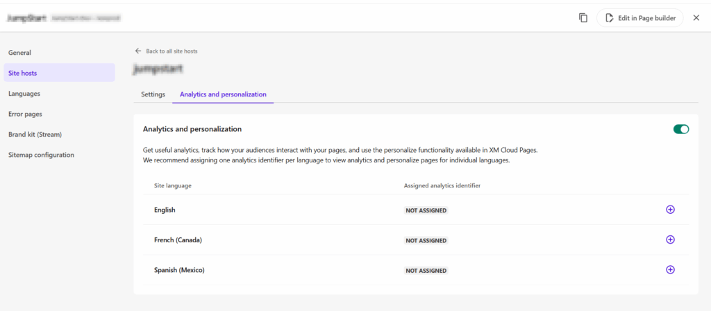 Personalization Analytics And Personalization Tab