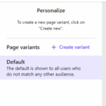 Personalization Enabled