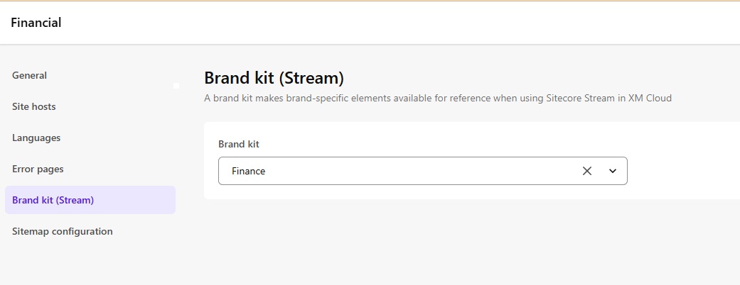 Brandkit Setting In Site